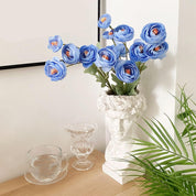 Buquê Camélia Azul  - 16 flores Realista