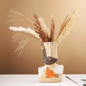 Vaso Cerâmica Artesanal Homem do Campo - izaraflores