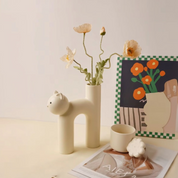 Vaso Cerâmica Gato – Elegância no Olhar