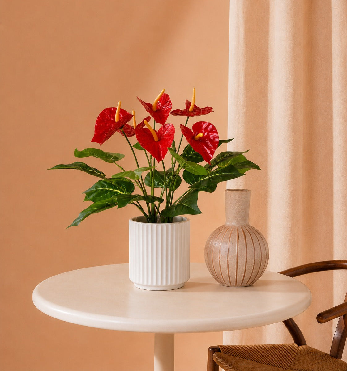 Antúrio Artificial Premium Vermelho