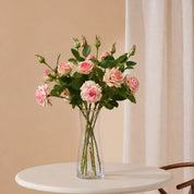 Flores artificiais rosas vintage buquê toque real – IzaraFlores