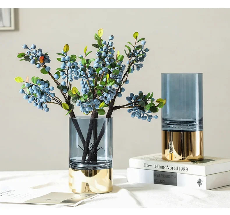 Vaso Decorativo de Mesa Gold Elegance