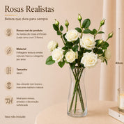 Buquê Floral Ivory Premium para Sala e Decoração
