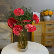 Flores de Anthurium Artificiais – Design Realista e Elegância Tropical