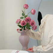 Milano Lilás – Arranjo com Vaso de Design Sofisticado