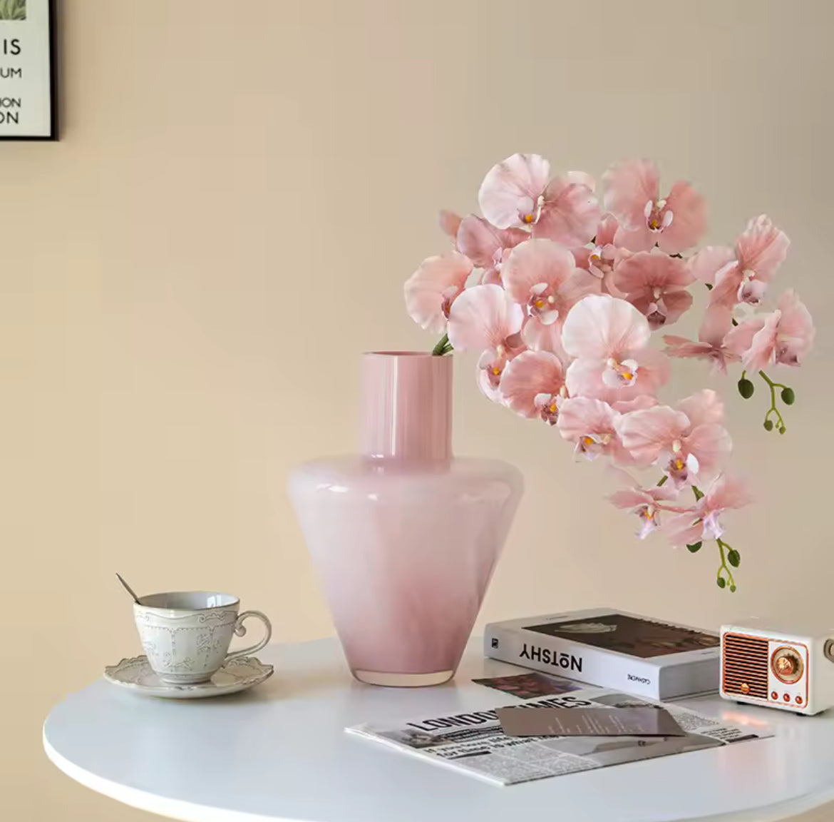 Orquídea Artificial Rosa Paz