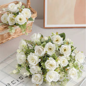 Rosas Artificiais Brancas Elegance