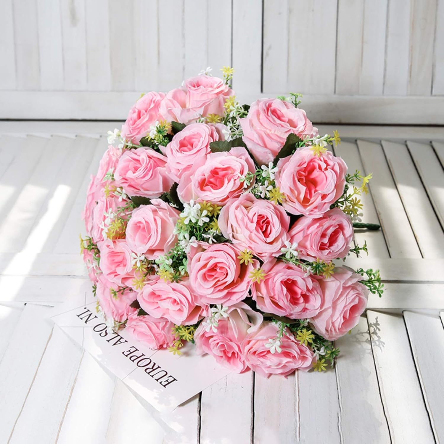 Rosas Artificiais Tons de Rosa Charme