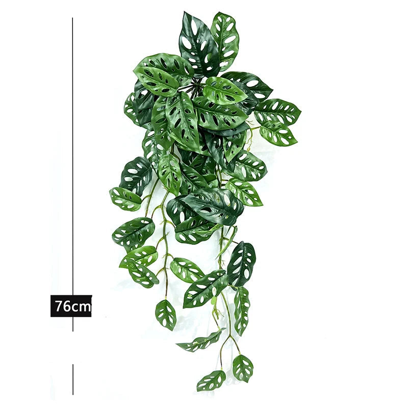 🍃Planta Artificial Pendente Monstera Charme Tropical