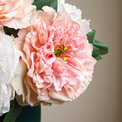 Peônias Artificiais Rosa Premium – 6 Hastes com Toque Natural