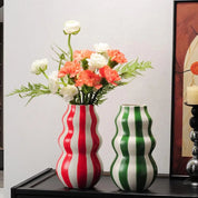 Vaso Decorativo Listrado Artístico