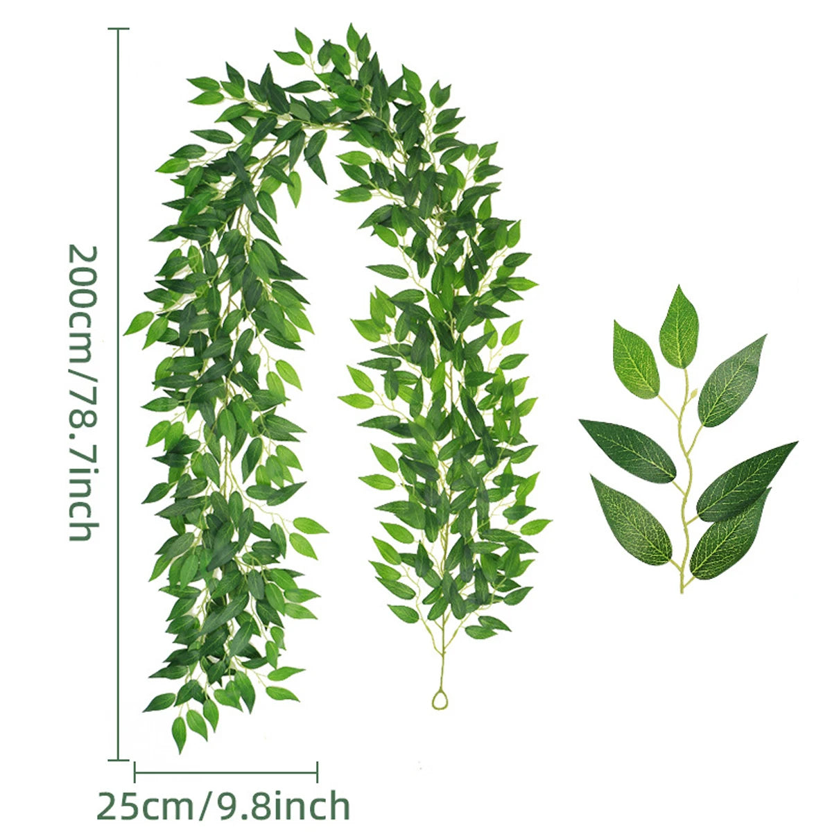 Guirlanda de Ruscus Italiano em Seda