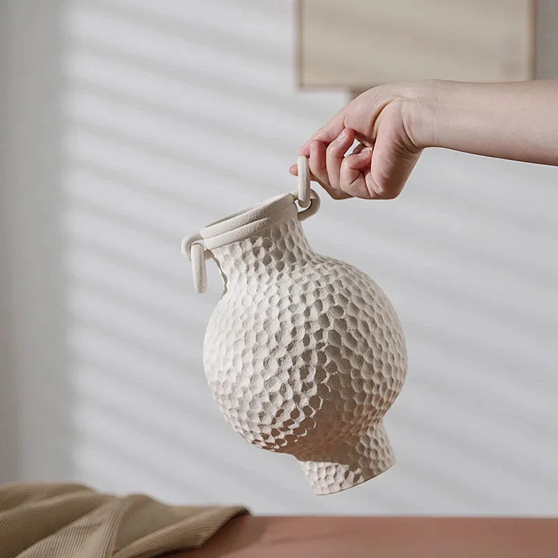 Vaso Cerâmica Artístico  – Elegância Europeia à Sua Casa