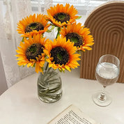 🌻 Girassol Artificial para Decoração 5 Flores