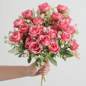 🌸 Peônias Rosa Charme Real Touch