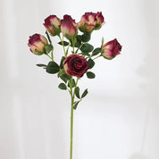 🌹 Rosas Artificiais Vintage Tons de Vinho by IzaraFlores