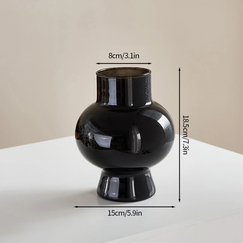 Vaso Luar Preto – Sofisticação em Cada Detalhe