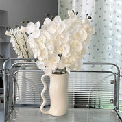 orquídea branca artificial elegante meu abrigo charmoso