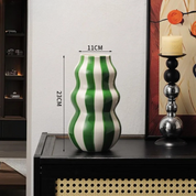 Vaso Decorativo Listrado Artístico