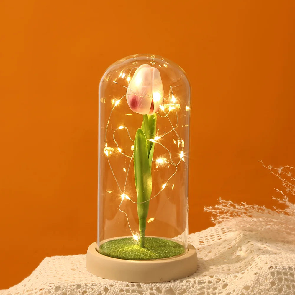 Tulipa Romântica LED – Exclusiva Izara Flores