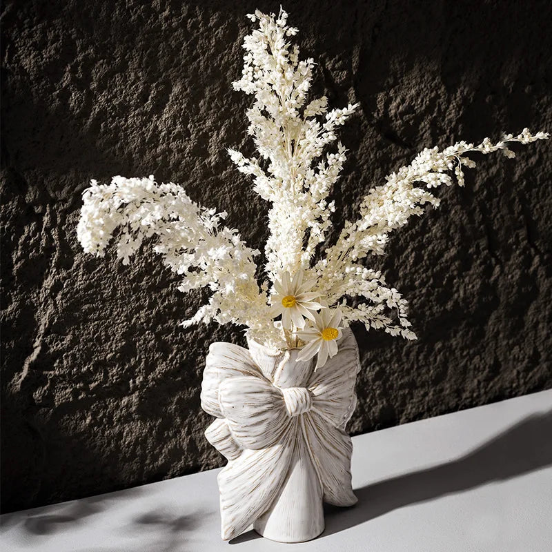 Vaso Cerâmica Design Laço