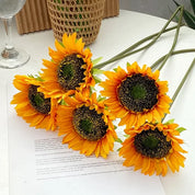 🌻 Girassol Artificial para Decoração 5 Flores