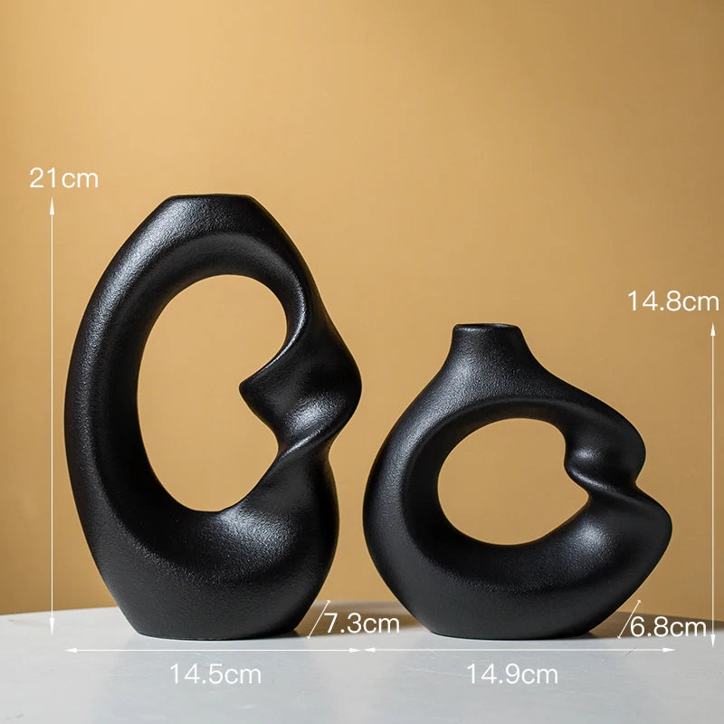 Vaso Cerâmica Europa Clássica - izaraflores