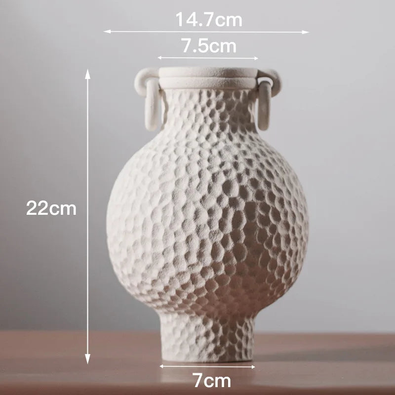 Vaso Cerâmica Artístico  – Elegância Europeia à Sua Casa