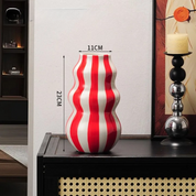 Vaso Decorativo Listrado Artístico