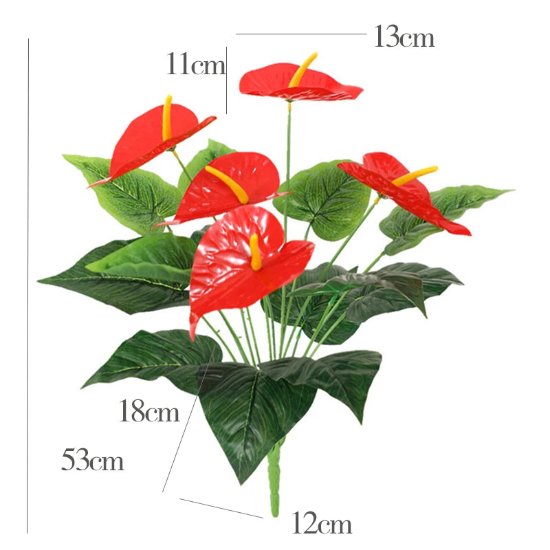 Flor Artificial Anthurium