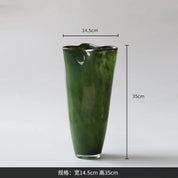 Vaso Artistic Green – Sofisticação Atemporal em Vidro