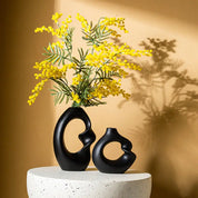 Vaso Cerâmica Europa Clássica - izaraflores