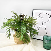 Samambaia Artificial Boston Luxo – Volume Natural com 18 Folhas | Decoração Elegante e Duradoura