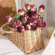 🌹 Rosas Artificiais Vintage Tons de Vinho by IzaraFlores