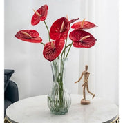 Flores de Anthurium Artificiais – Design Realista e Elegância Tropical