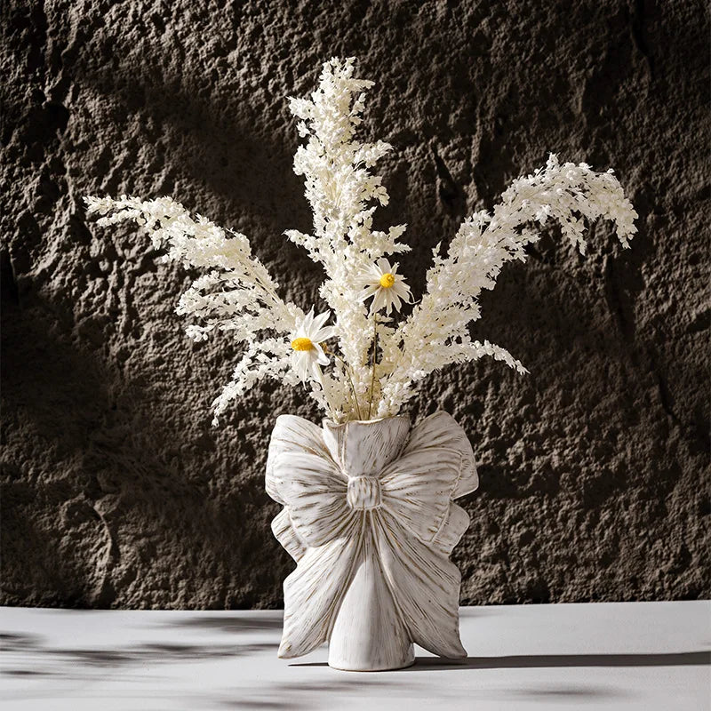 Vaso Cerâmica Design Laço