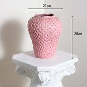 Vaso Escultórico Strawberry – Design Exclusivo IzaraFlores