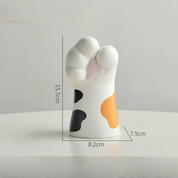 Vaso de Cerâmica design patinha de Gato – Fofo e Charmoso