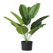 plantas artificiais folhas de bananeira