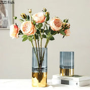 Vaso Decorativo de Mesa Gold Elegance