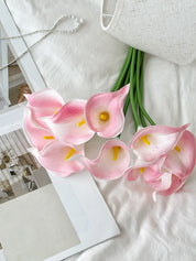 Flores Artificiais Calla Lily Rosa
