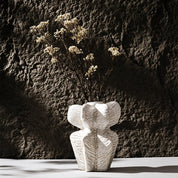 Vaso de Cerâmica Escultórico Textura Orgânica