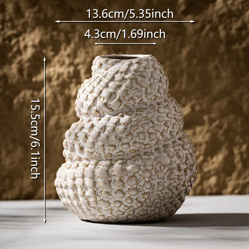 Vaso Cerâmica Concha Natural