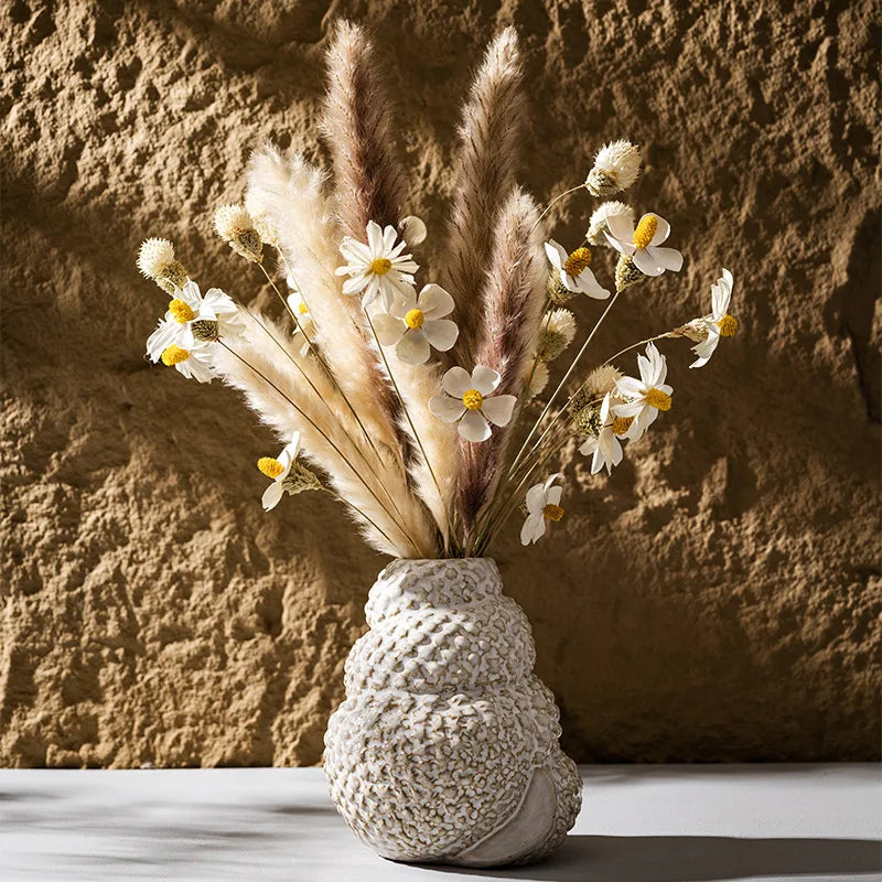 Vaso Cerâmica Concha Natural