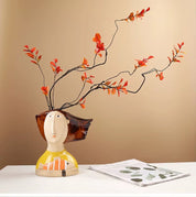 Vaso Cerâmica Mulher Camponesa - izaraflores decorando 