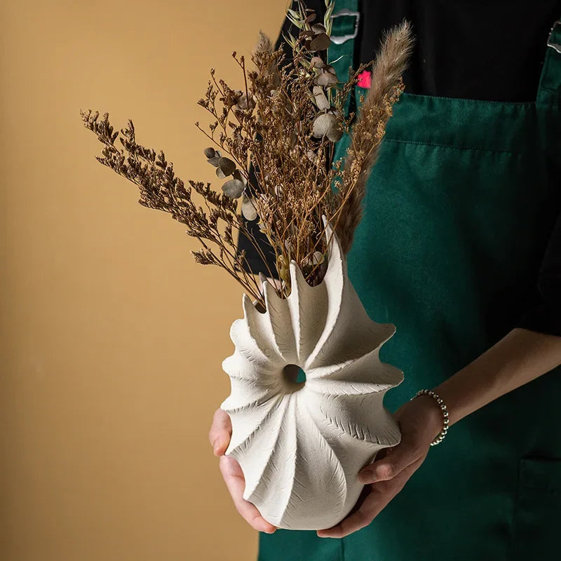 Vaso Cerâmica design de Concha - izaraflores