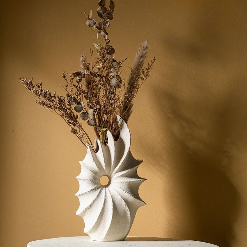 Vaso Cerâmica design de Concha - izaraflores