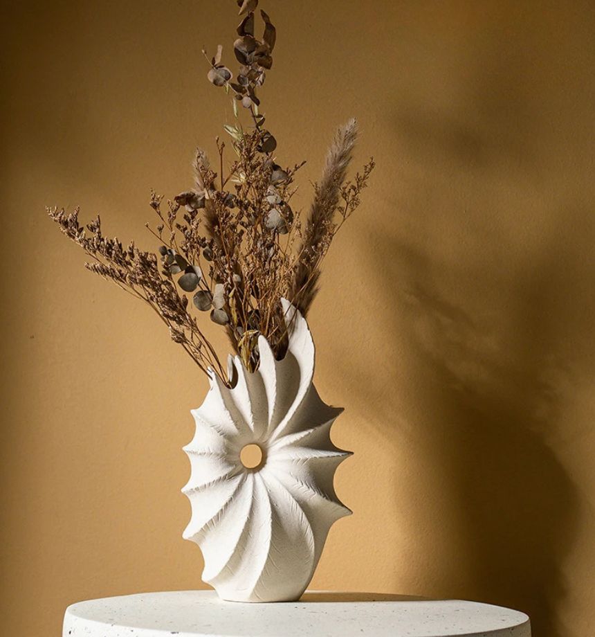 Vaso Cerâmica design de Concha - izaraflores