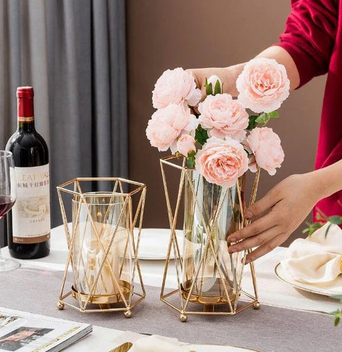 Vaso Decorativo Elegance Geométrico