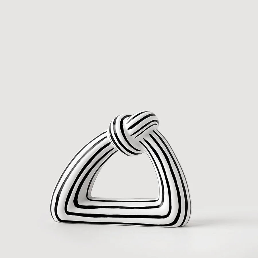 Vaso Cerâmica Listrado Clássico - izaraflores